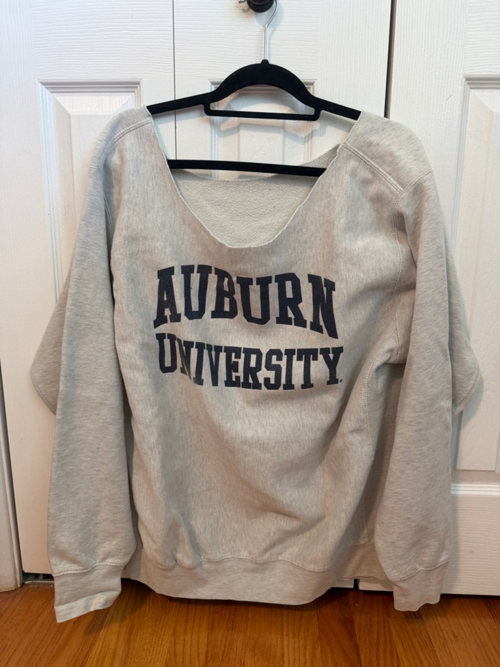 Auburn University Light Gray Cutoff Sweatshirt